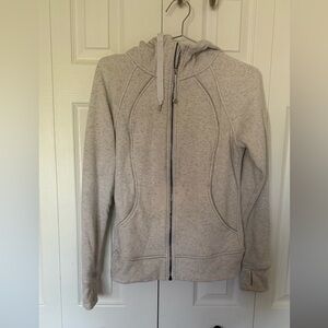 Lululemon Athletica Light Gray Zip-Up Jacket